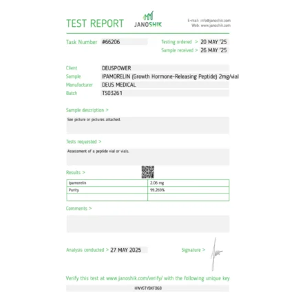 GHRP-6 10mg heksapeptyd, który naturalnie aktywuje receptor greliny GHS-R1a. W efekcie zwiększa endogenne wydzielanie GH bez blokowania osi HPTA.